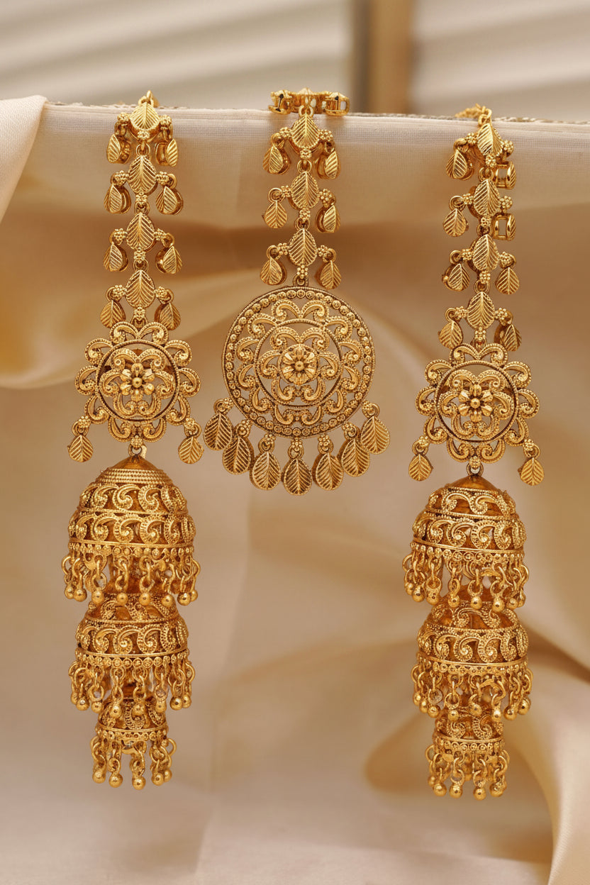 Gold Plated Jhumkis Sahara