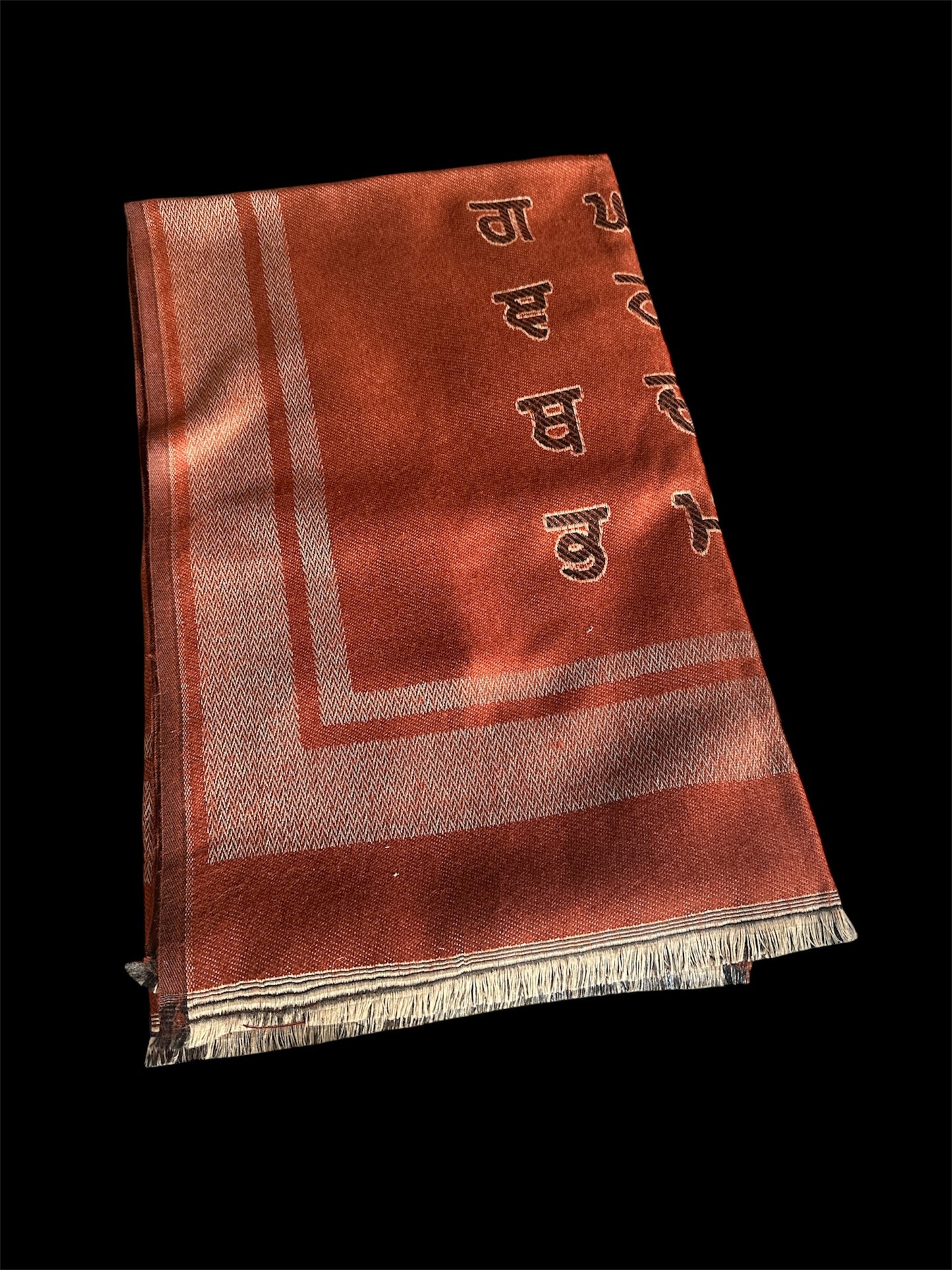 UDDA - ADDA Warm Shawl - Rust Colour / Carrot Pink Color ( Unisex)