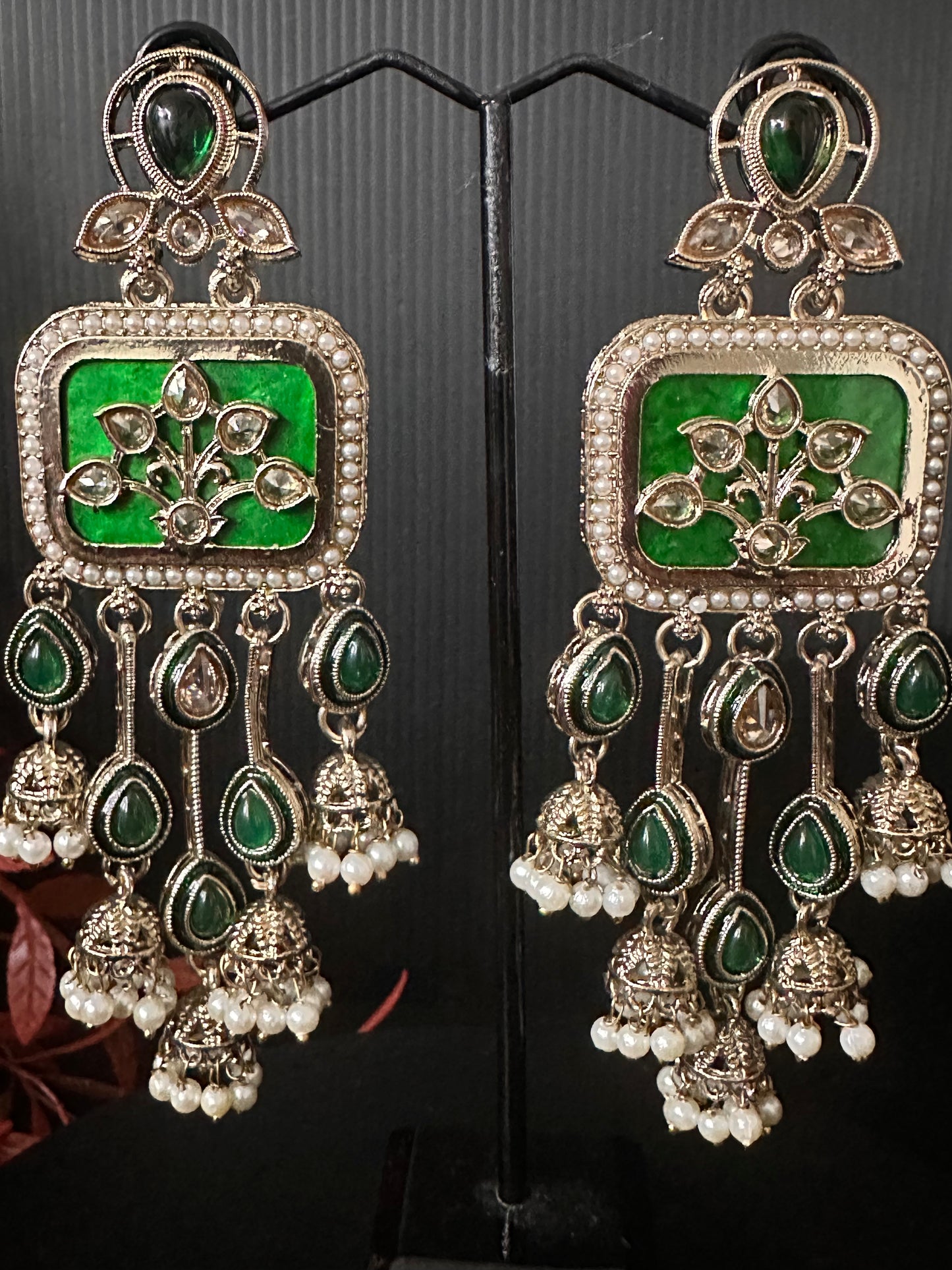 Earrings Green