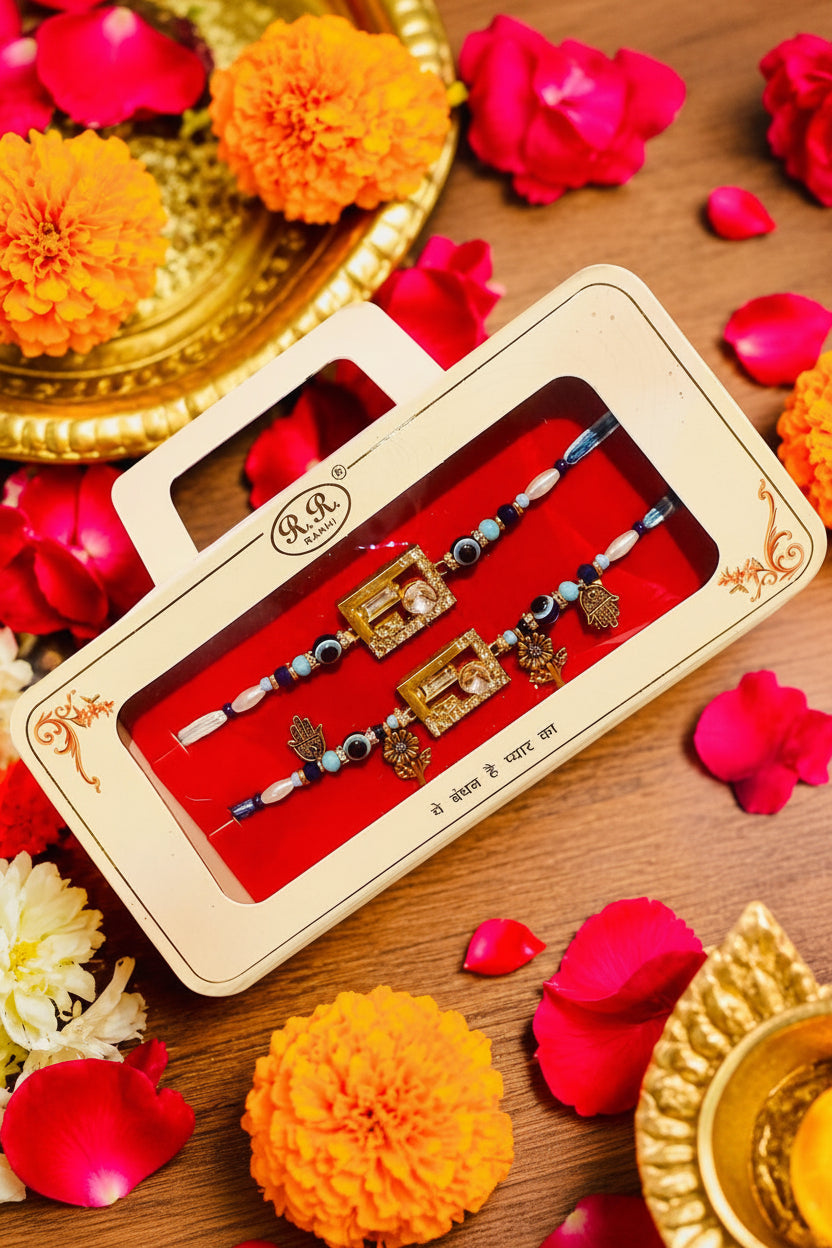 AS Rakhi , Evil eye thread - Combo
