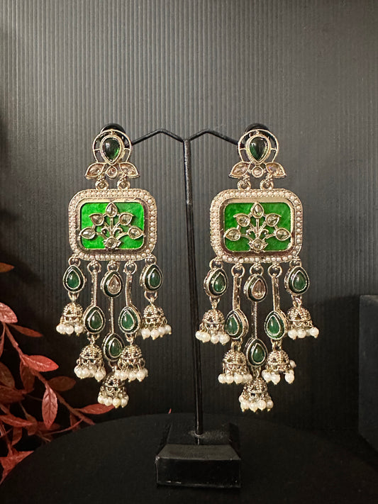 Earrings Green
