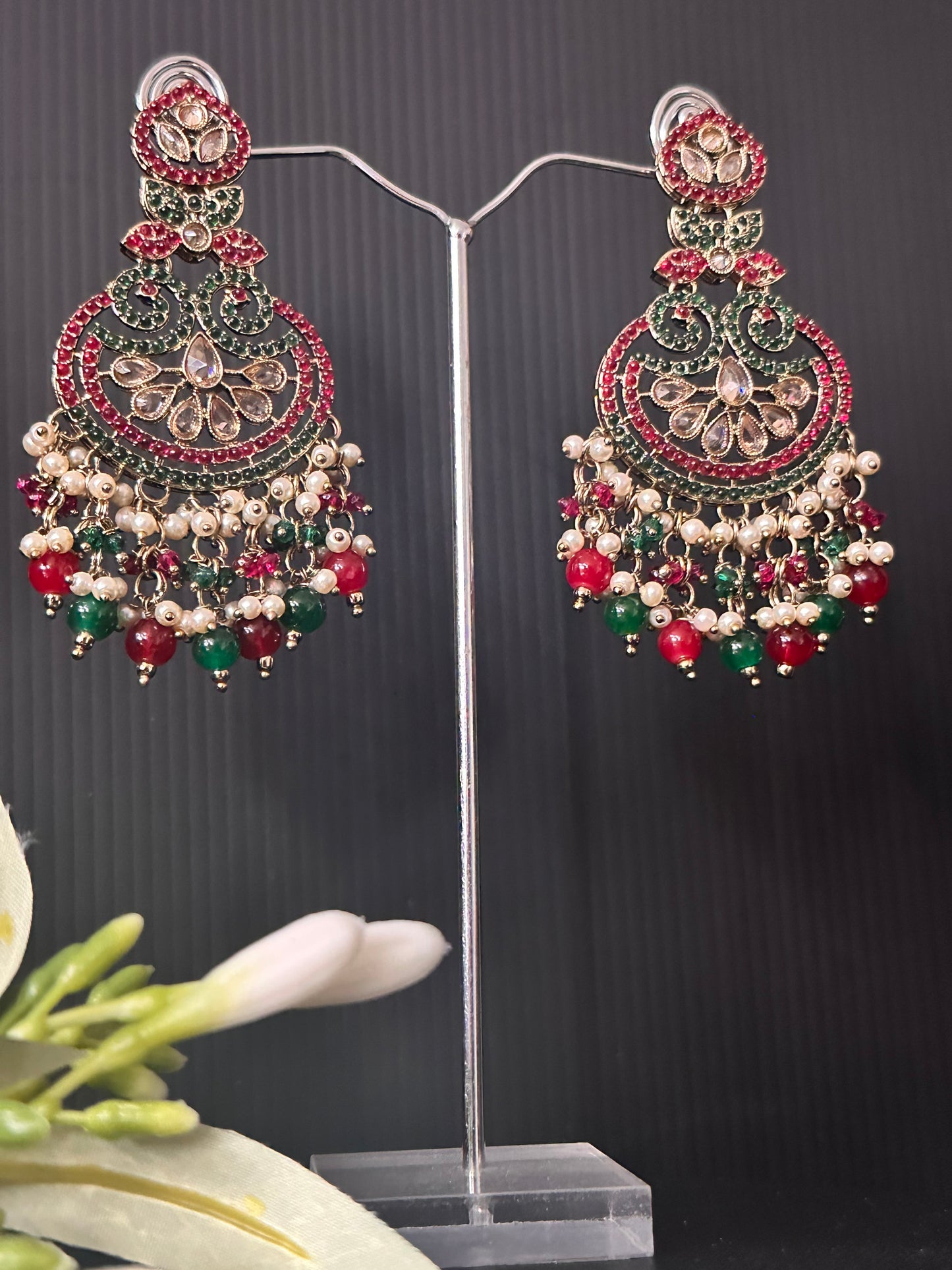 ELE Earrings - Mehroon