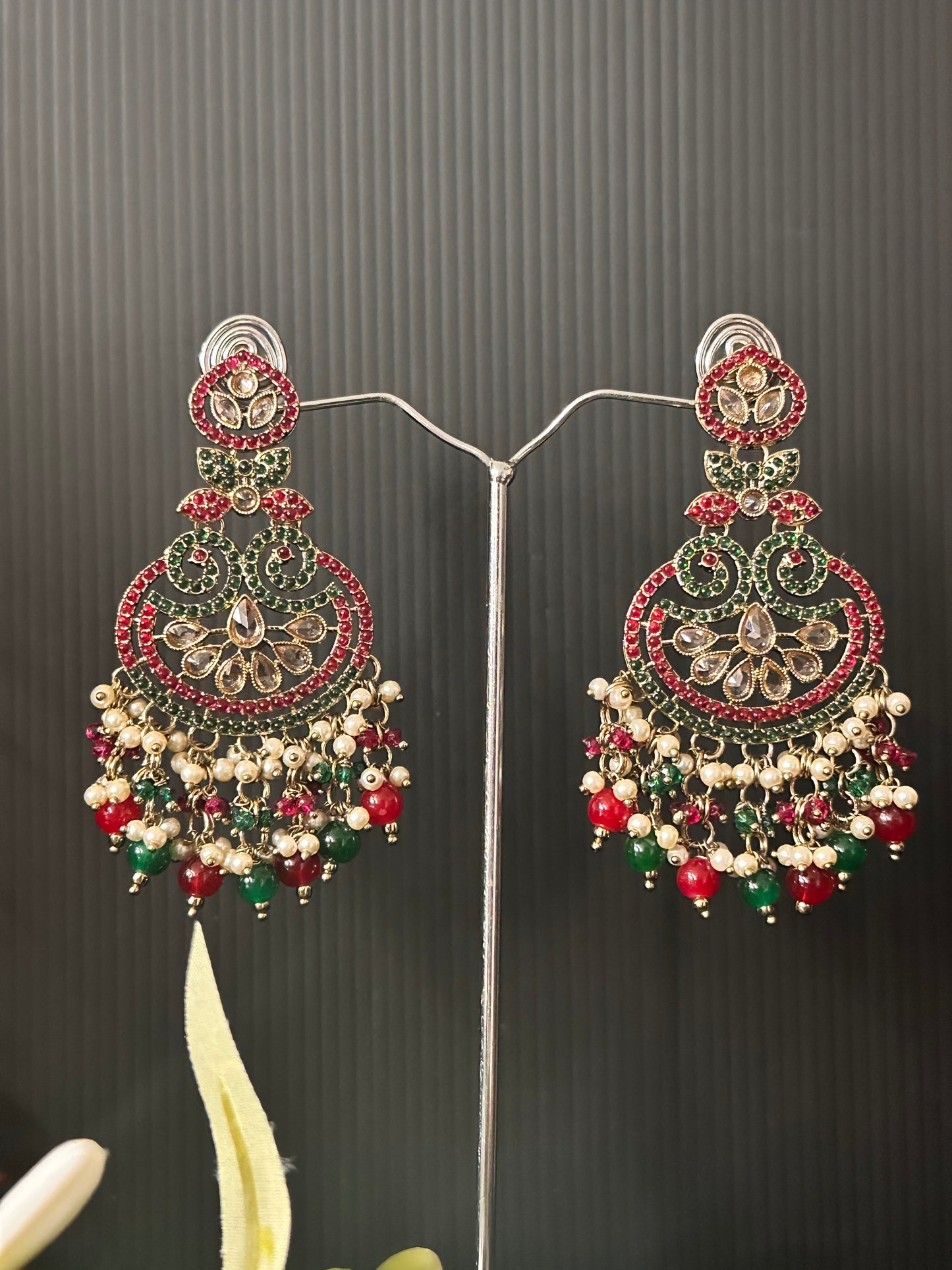 ELE Earrings - Mehroon