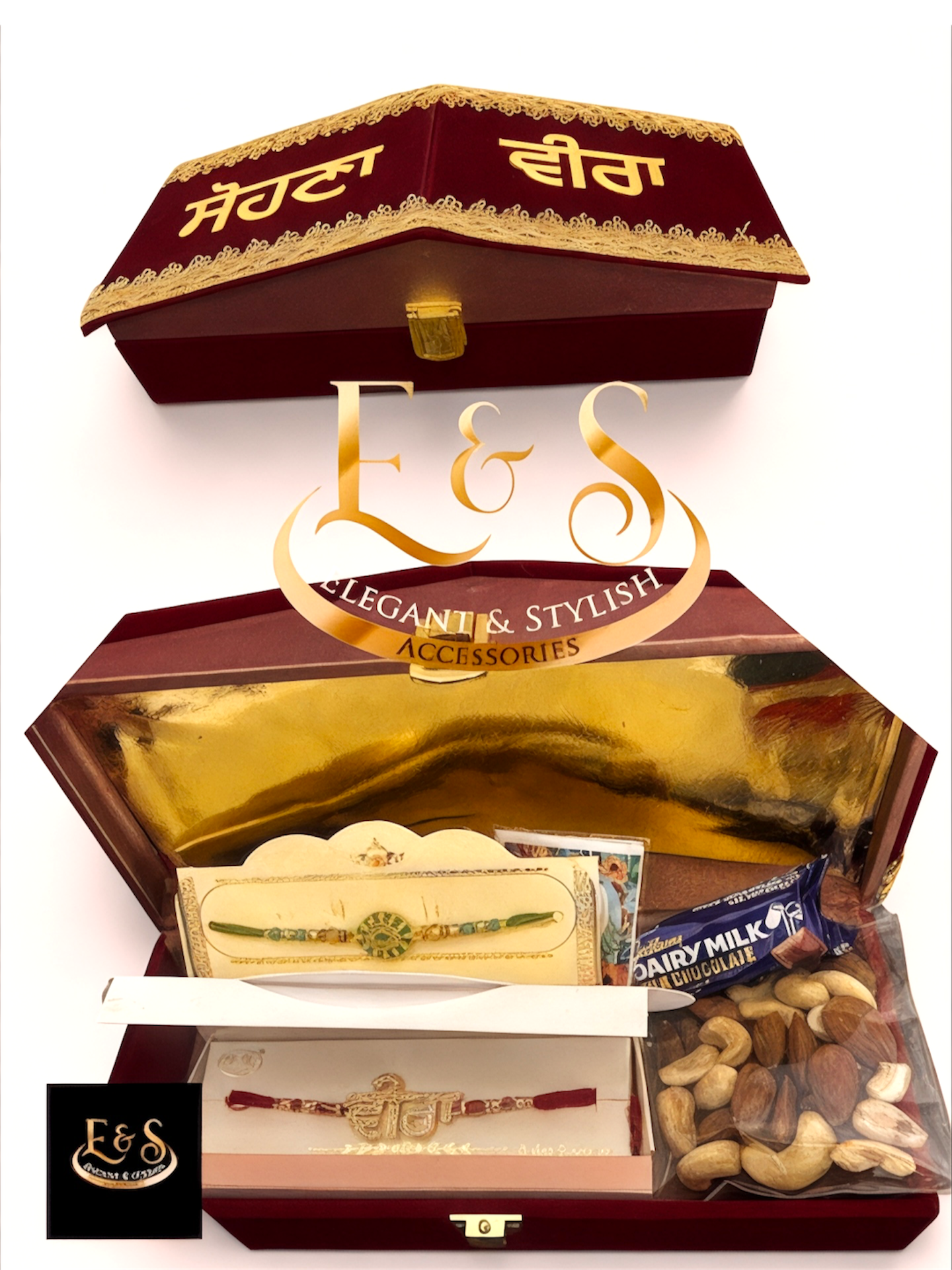 Rakhi Hamper 2.1 (Mehroon Hut)