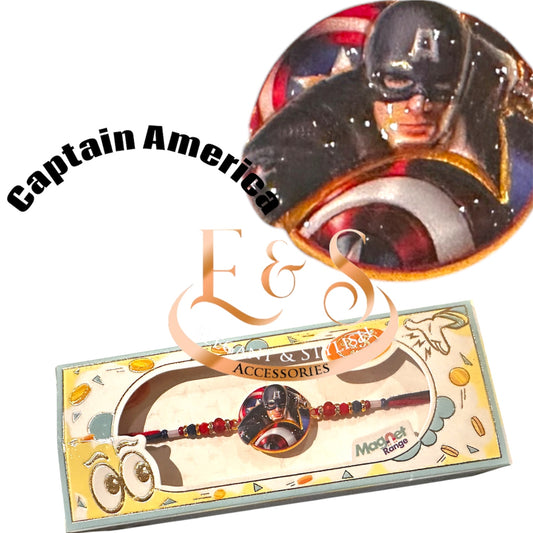 Captain America - Kids Rakhi (Removable Magnet)