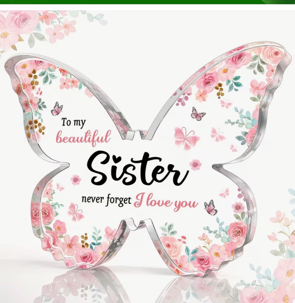 Butterfly Acrylic Keepsake - SISTER GIFT/ADDON