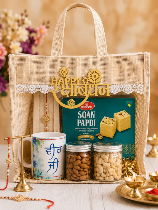 Jute Bag MUG Hamper for Brother