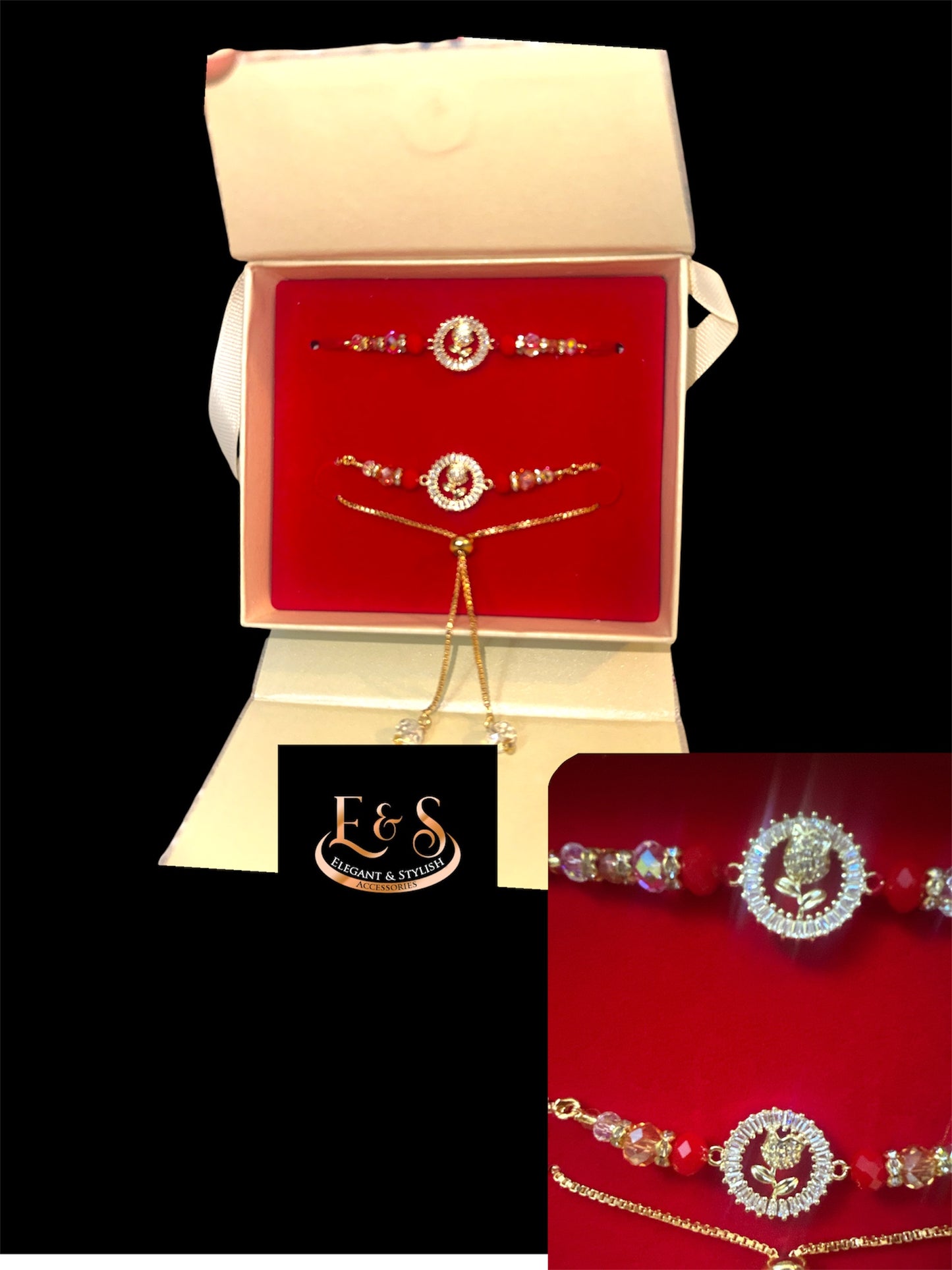 AD Rakhi Combo - Rose