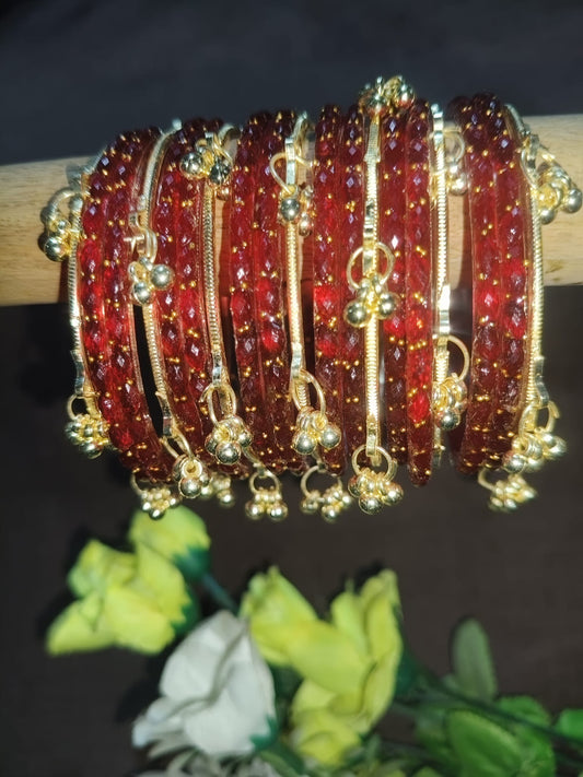 Kashmiri Bangels - RED