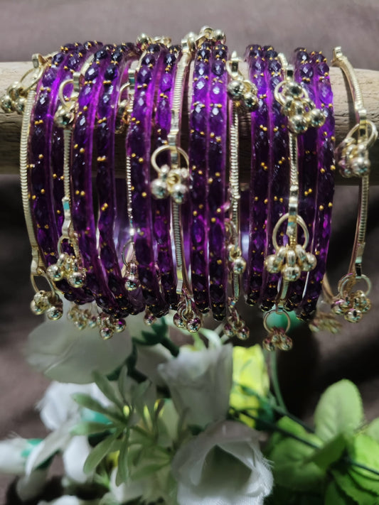 Kashmiri Bangels - Purple